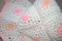 Buttercup squares crocheted baby blanket